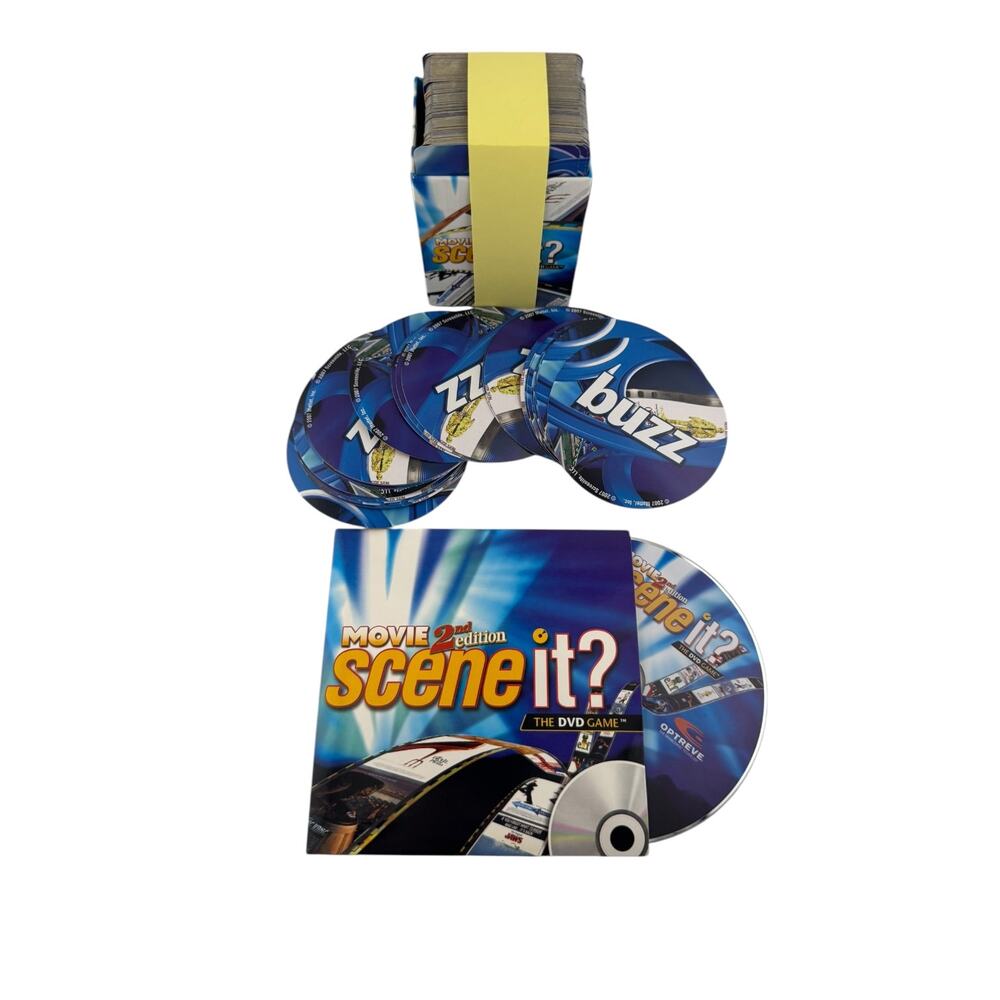 Movie Scene It 2nd Edition Replacement Parts Question Cards and DVD